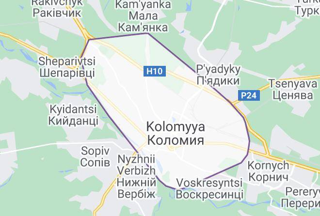 Kolomyya - Gotely Samarianka Maps