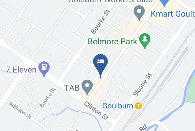 Goulburn Mulwaree - Goulburn Central Motor Lodge Maps