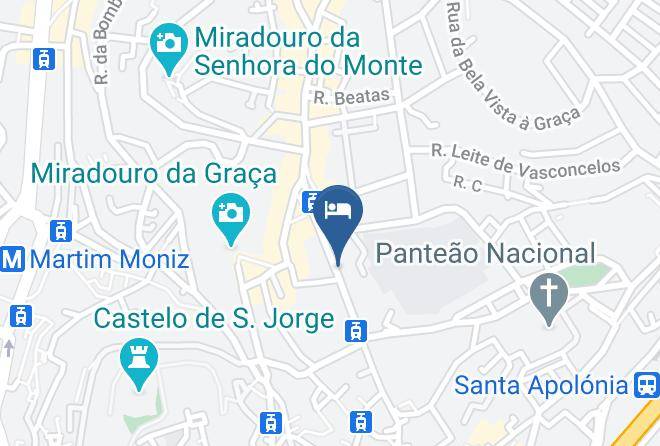 Lisbon - Graca Charm Residence Maps