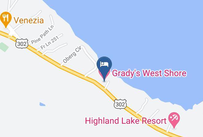 Cumberland - Grady's West Shore Motel Maps