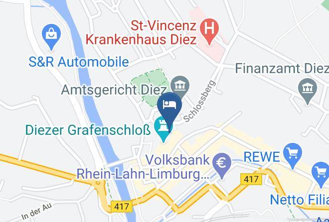 Rhein Lahn Kreis - Grafenschloss Jugendherberge Diez Maps