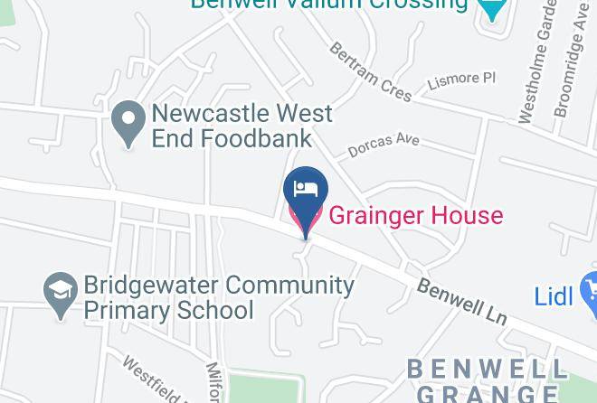 Newcastle Upon Tyne - Grainger House Hotel Maps