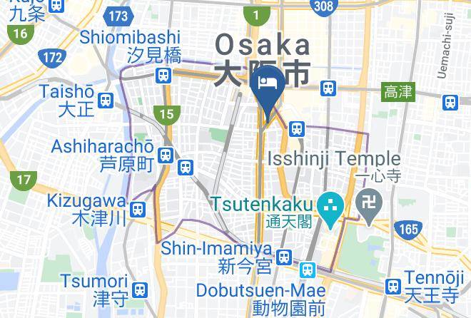 Osaka City Naniwa Ward - Grampus Inn Osaka Maps