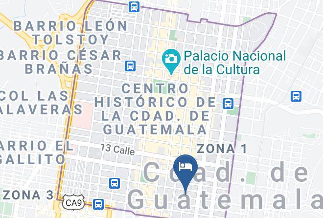 Guatemala - Gran Central Hotel Maps