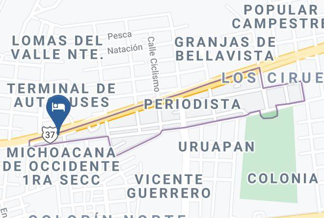 Uruapan - Gran Hotel Acosta Maps