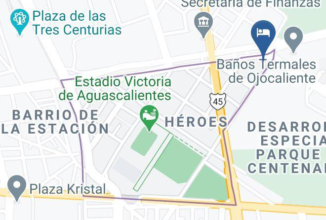 Aguascalientes Heroes - Gran Hotel Alameda Maps