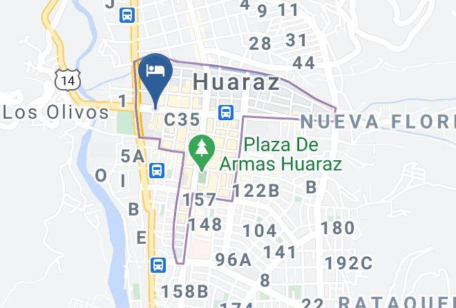 Huaraz - Gran Hotel Alturas Maps