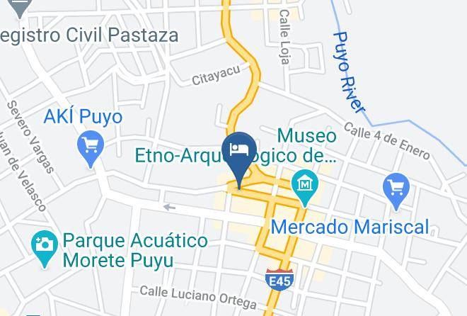 Puyo - Gran Hotel Amazonico Maps