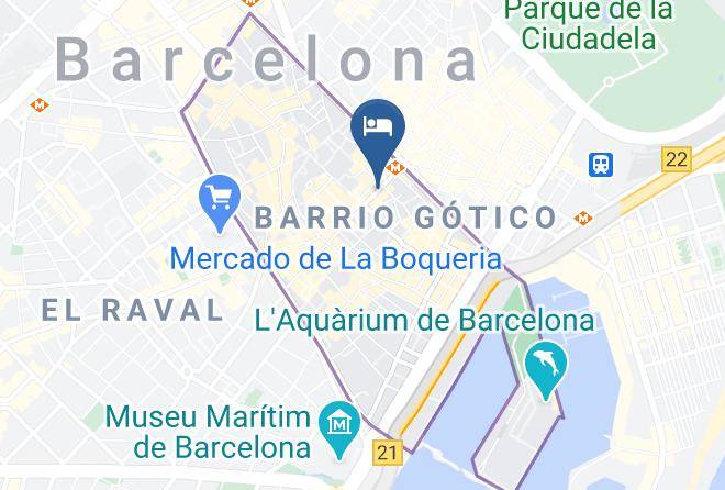 Barcelona - Gran Hotel Barcino Maps