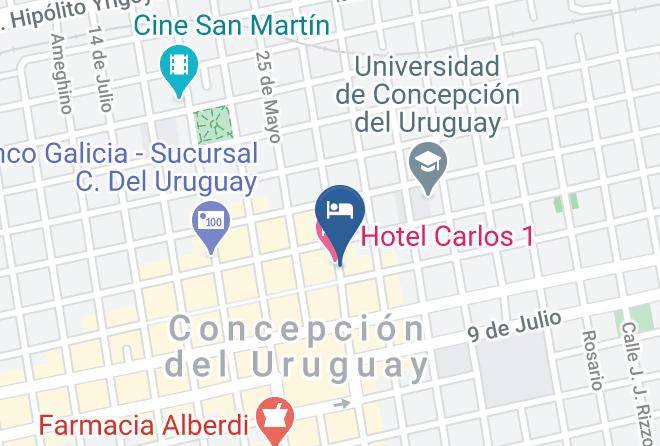 Concepcion Del Uruguay - Gran Hotel Casino Maps