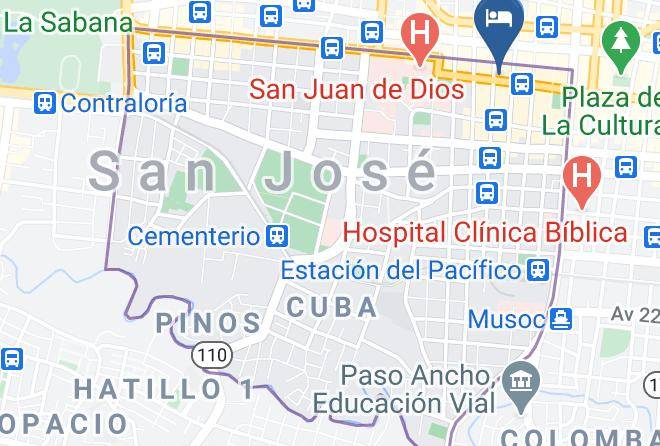 San Jose - Gran Hotel Centroamericano Maps