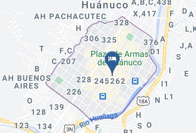 Huanuco - Hotel Confort Huanuco Maps
