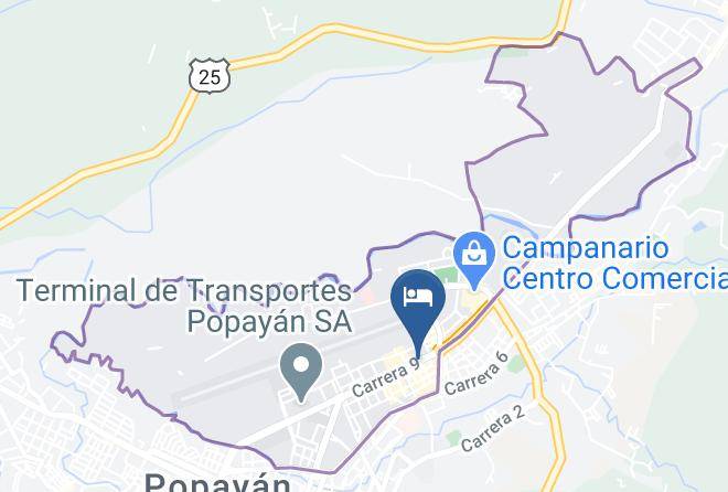 Popayan - Gran Hotel Coral Maps