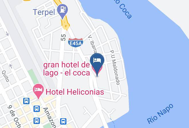 Francisco De Orellana - Gran Hotel De Lago El Coca Maps