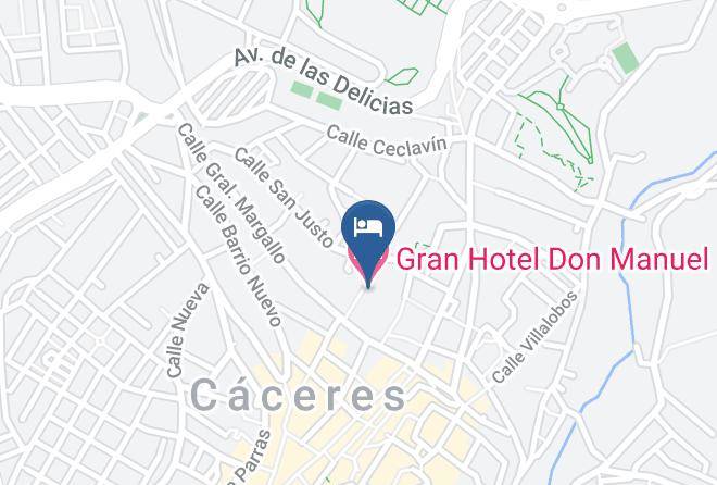Caceres - Gran Hotel Don Manuel Maps
