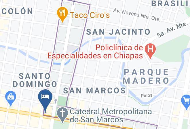 Tuxtla Gutierrez - Gran Hotel Humberto Maps
