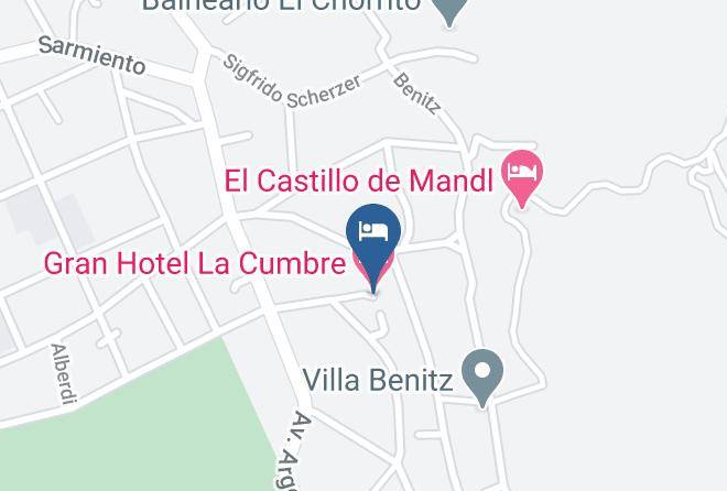 Punilla Department - Gran Hotel La Cumbre Maps