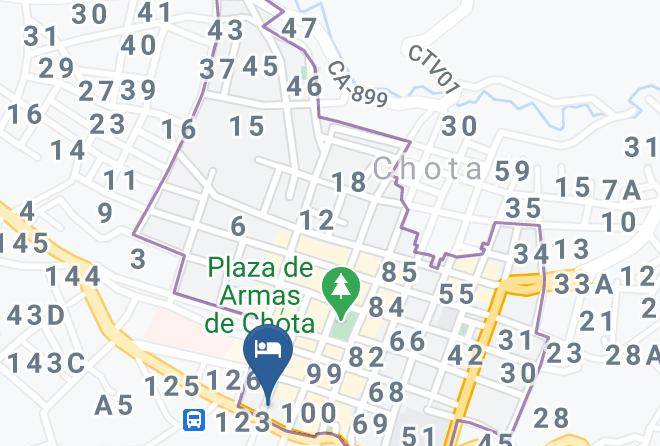 Chota - Gran Hotel Las Zarzas Maps