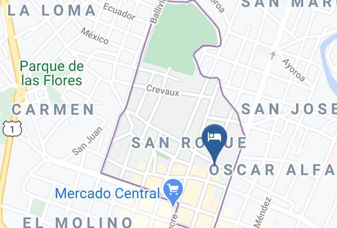 Cercado - Gran Hotel Londres Maps