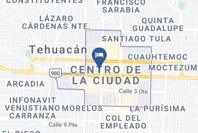 Tehuacan - Gran Hotel Mexico Maps