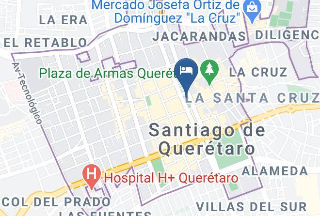 Santiago De Queretaro - Gran Hotel Queretaro Maps