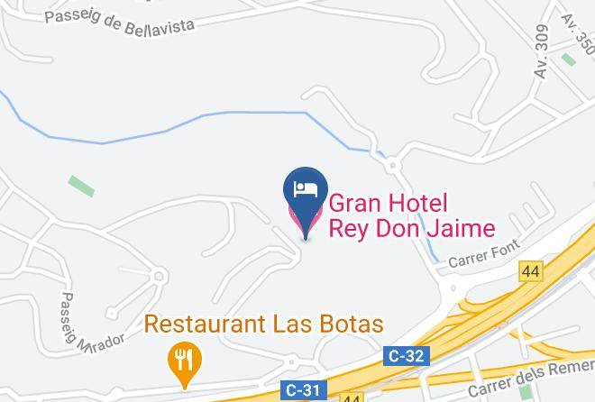 Barcelona - Gran Hotel Rey Don Jaime Maps