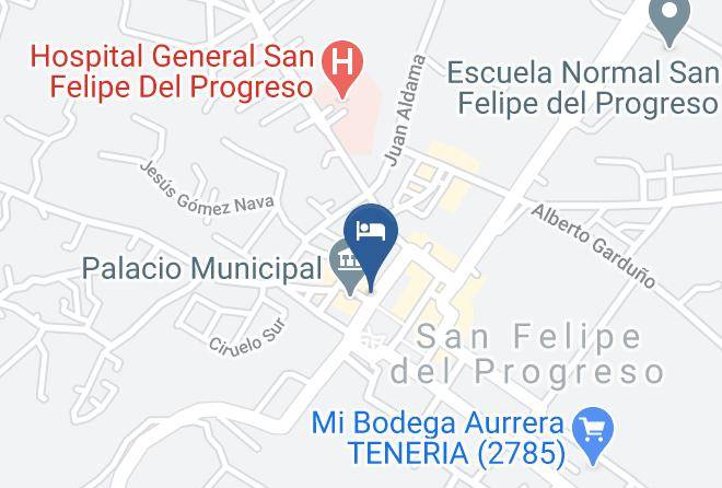 San Felipe Del Progreso - Gran Hotel San Felipe Maps