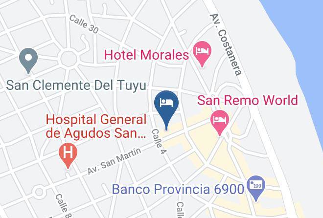 Mar Del Tuyu - Gran Hotel Savoia Maps