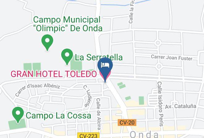 Castellon - Gran Hotel Toledo Maps