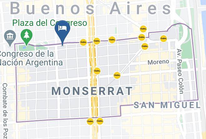 Autonomous City Of Buenos Aires - Gran Hotel Vedra Maps