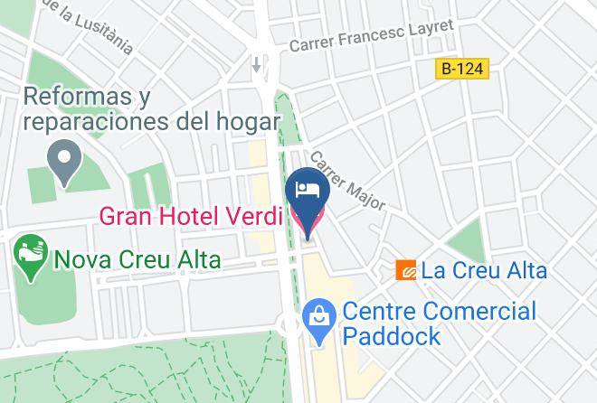 Barcelona - Gran Hotel Verdi Maps