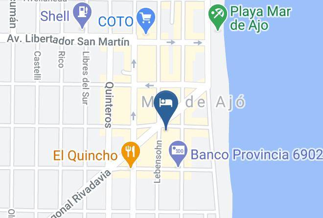 Mar Del Tuyu - Gran Hotel Verona Maps