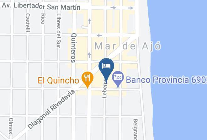 Mar Del Tuyu - Hotel Regina Maps