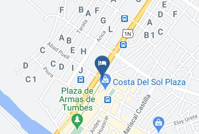 Tumbes - Gran Imperial B&b Maps