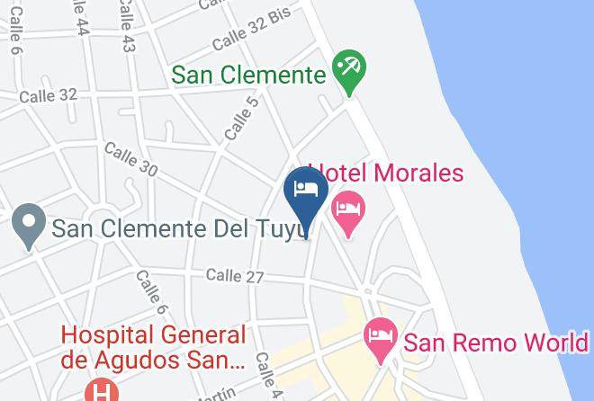 Mar Del Tuyu - Gran Tuyu Hotel Maps