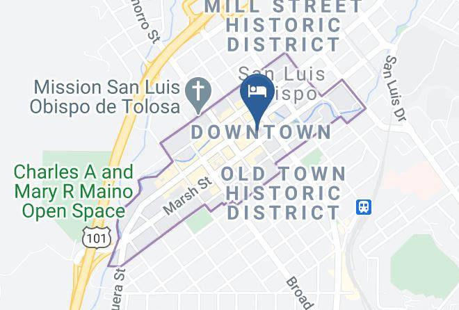 San Luis Obispo - Granada Hotel & Bistro Maps