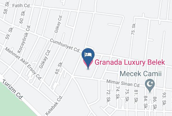 Belek - Granada Luxury Belek Maps