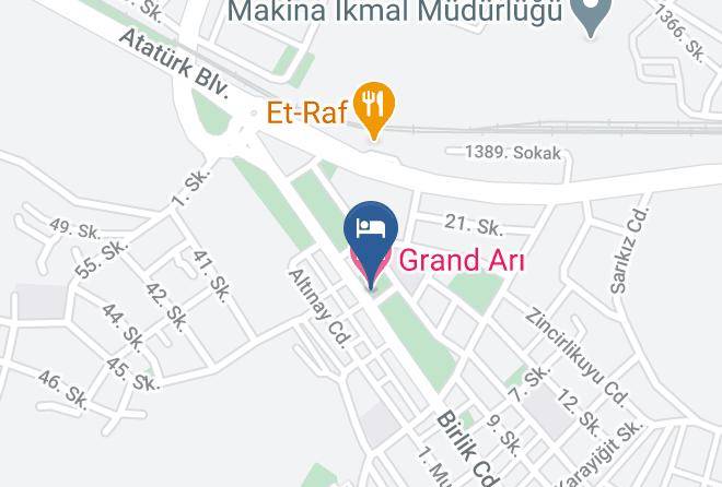 Afyonkarahisar - Grand Ari Hotel Maps