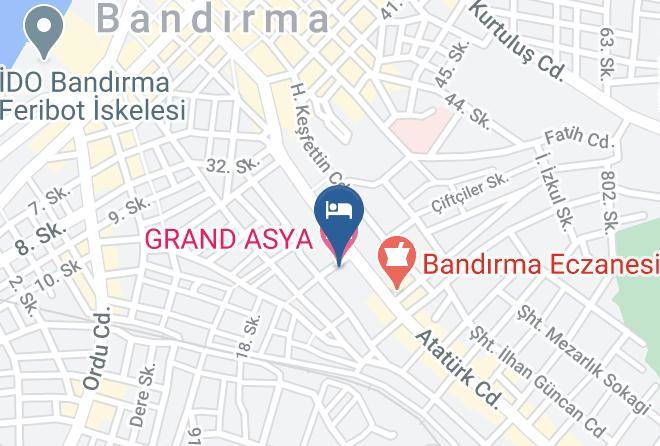 Bandirma - Grand Asya Hotel Maps