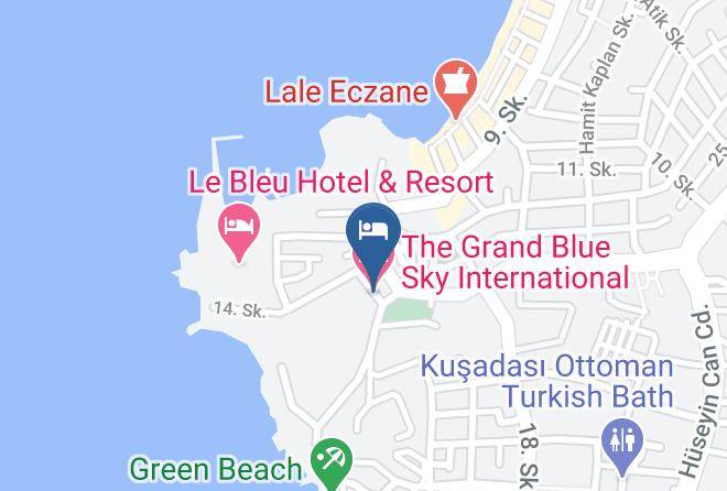 Kusadasi - The Grand Blue Sky International Hotel Maps