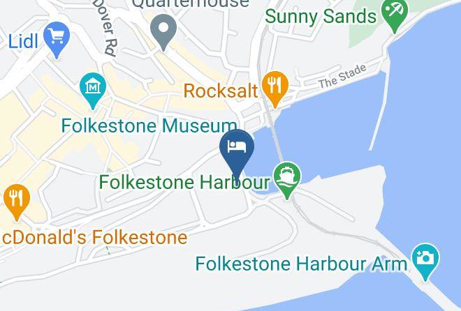 Grand Burstin Hotel Folkestone Map
