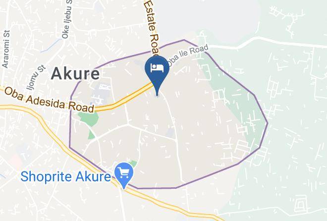 Akure - Grand Capital Hotel Maps