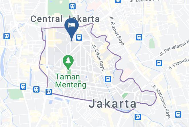 Central Jakarta - Grand Cemara Hotel Maps