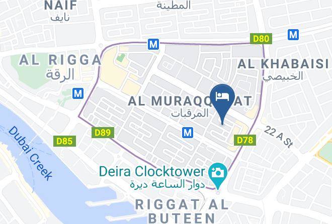 Dubai - Grand Central Hotel Dubai Maps