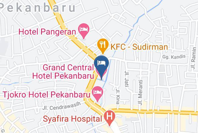 Pekanbaru - Grand Central Hotel Pekanbaru Maps