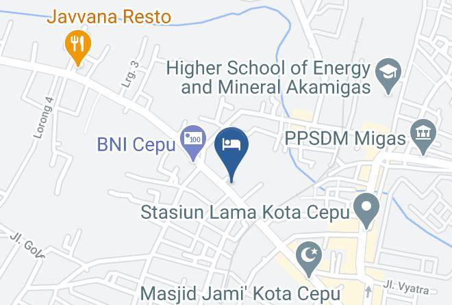 Blora Regency - Grand Cepu Hotel Maps