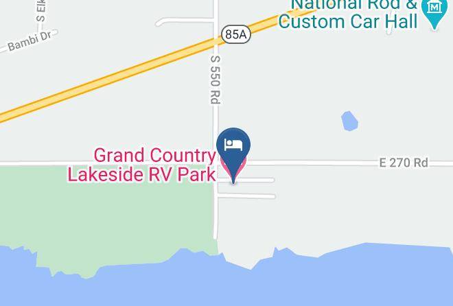 Delaware - Grand Country Lakeside Rv Park Maps