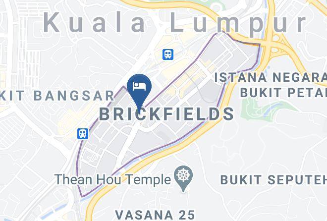 Grand Crescent Hotel Kuala Lumpur Map