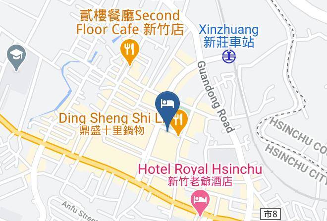 Hsinchu City - Grand Crystal Hotel Maps