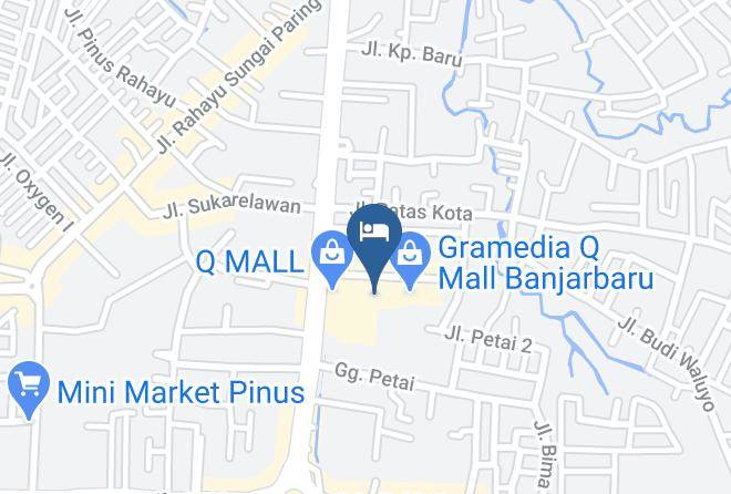Kota Banjarbaru - Grand Dafam Q Hotel Banjarbaru Dhm Syariah Maps